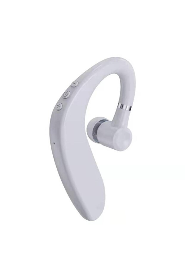White Wireless Bluetooth Headset Single Ear Business Ear Wear Ear-Mounted With Mic For iPhone Samsun