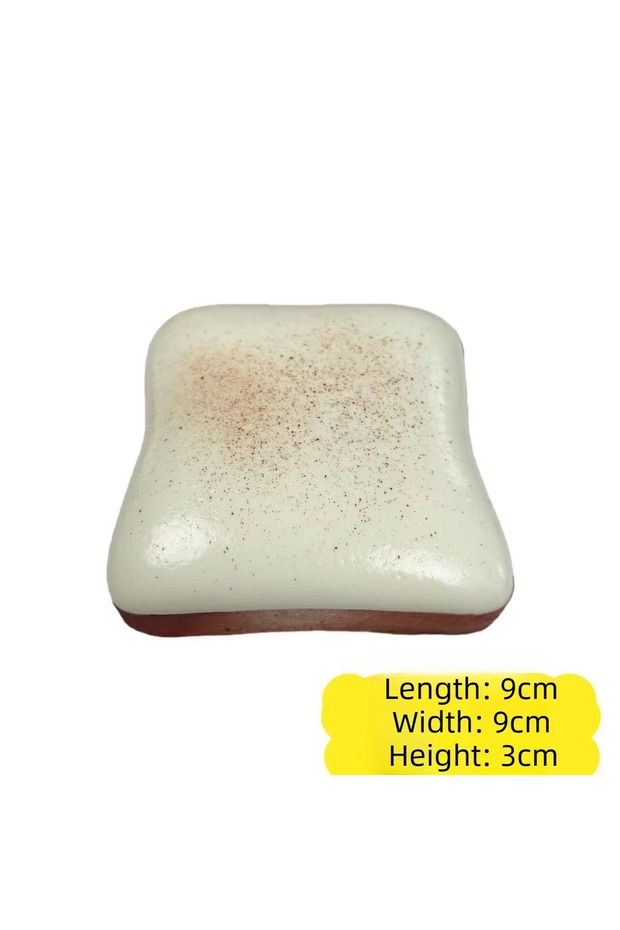 Opp bag 1pcs Soft Simulated Toast Squeeze Stress Relief Toys Squishy Bread Squeeze Fidget Toys Decom