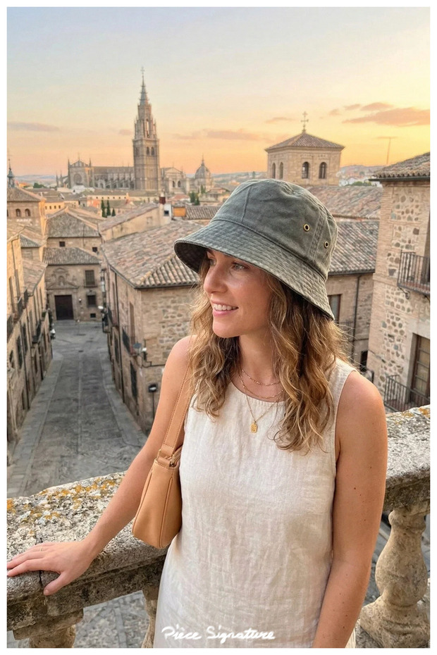 100% Cotton, Washable Bucket Hat for Men and Women (58-59 cm)