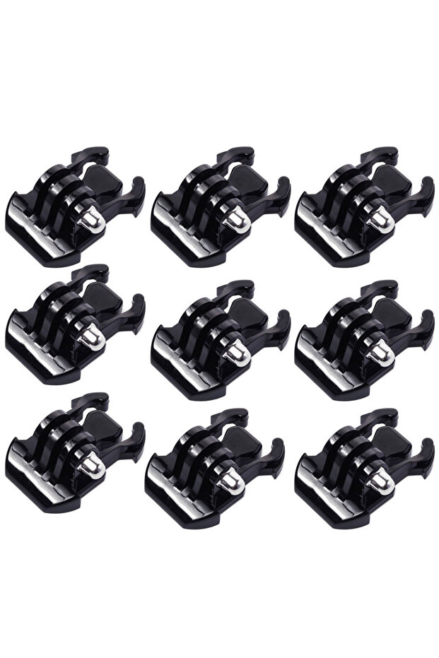 9PCS 9Pcs Buckle Clip Basic Mount for GoPro Hero 12 11 10 9 8 7 6 5 Session MAX 2018 Fusion, DJI Osm