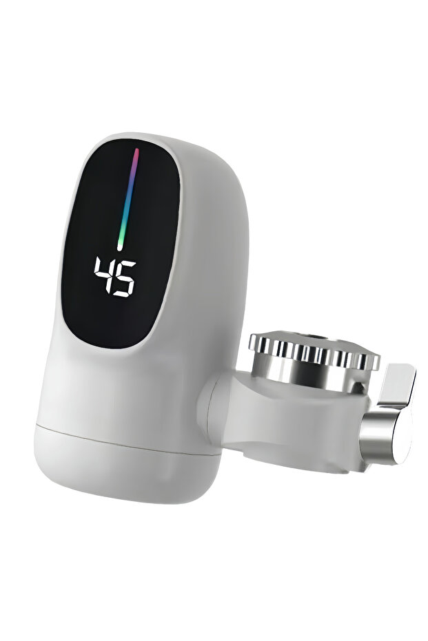 alloet WHITE 110V Instant Electric Hot Water Faucet with Digital Display Fast Heating Electric Heate