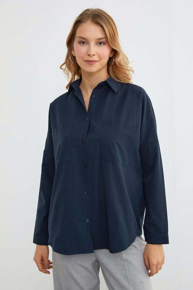Basic Double Pocket Shirt