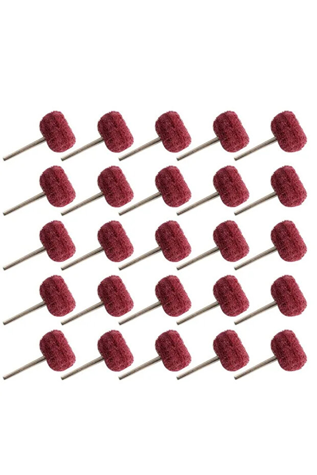 10pcs 3mm red 10/50/100pcs Mini Drill Abrasive Brush Nylon Buffing Polishing Wheel Sanding Head 2.35