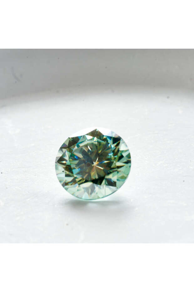 3mm WHITE 0.1-5CT Bluegreen Color Moissanite VVS1 3EX Cut Light Blue Green Color Moissanite Loose St