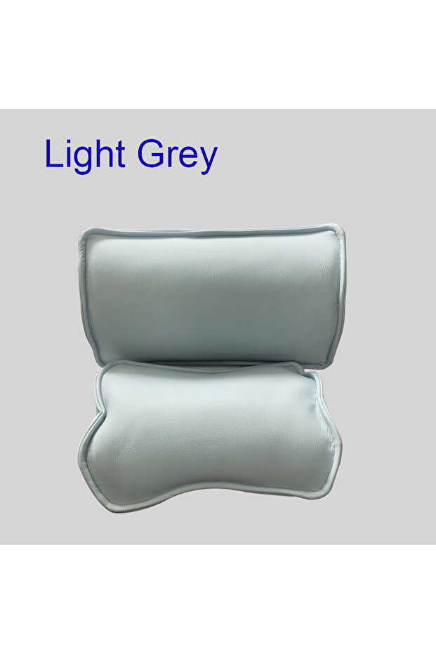 Light Grey Dental Leather Waist Pillow Neck Pillow Memory Cotton Dentist Chair Unit Accessories Dent
