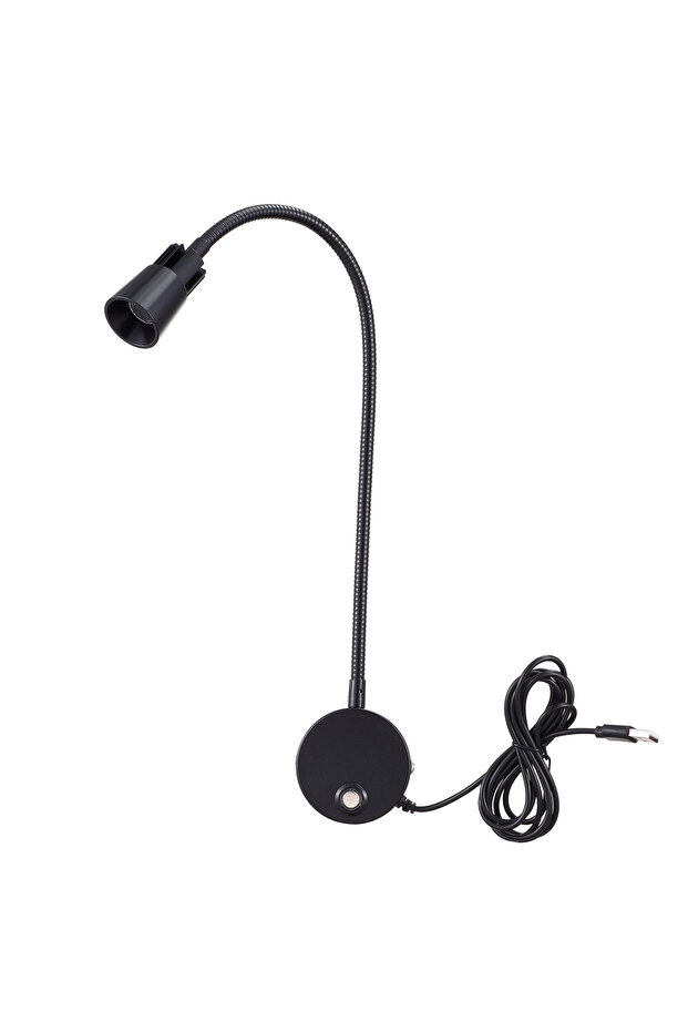 6000K 4000K 3000K black 5V USB 3CCT Dimmable Wall Lamp CRI98 RG0 Bedside Reading Lamp Working Spot L