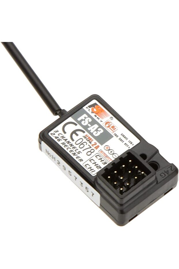 1pc OGRC Flysky FS-A3 AFHDS2A 2.4G 3CH Receiver for GT2E GT2G Transmitter 2PCS