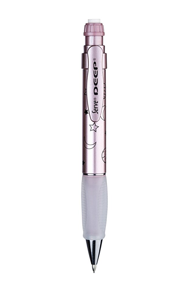 Deep Versatil Kalem (Mechanical Pencil) 0.7mm Met Roze Ay-Yıldız Sv-Deep-07-Dmroze