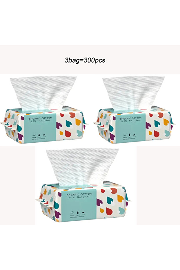 3bag 1 Bag Thickened Disposable Face Towel 100Cotton Soft Fabric Travel Cleansing Dry Wet Makeup Rem