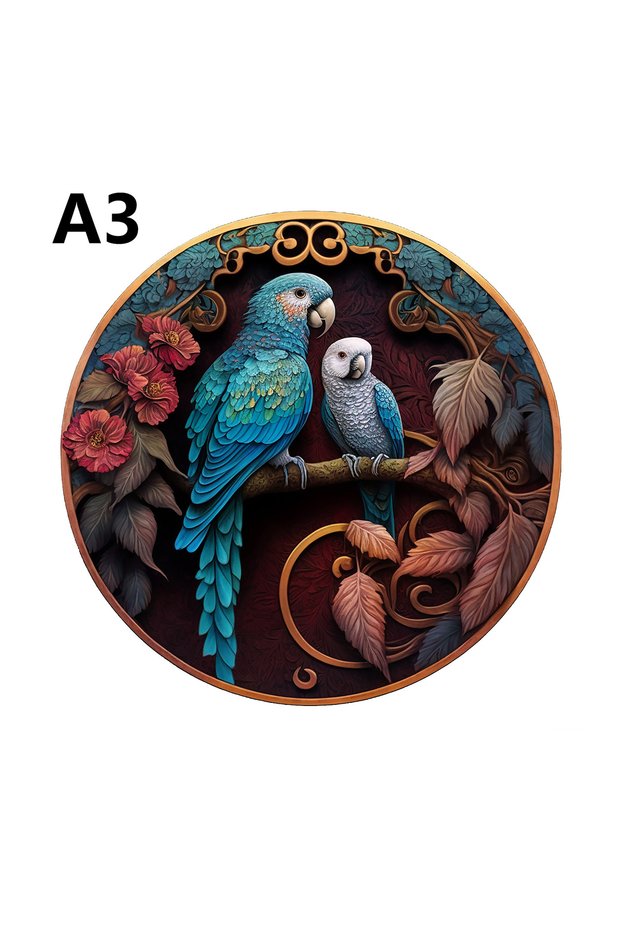 M120-A3 Top Quality 3D Jigsaw Wooden Puzzles Fish Bird Animal Shape Card Adults Kid Toys Gifts Famil