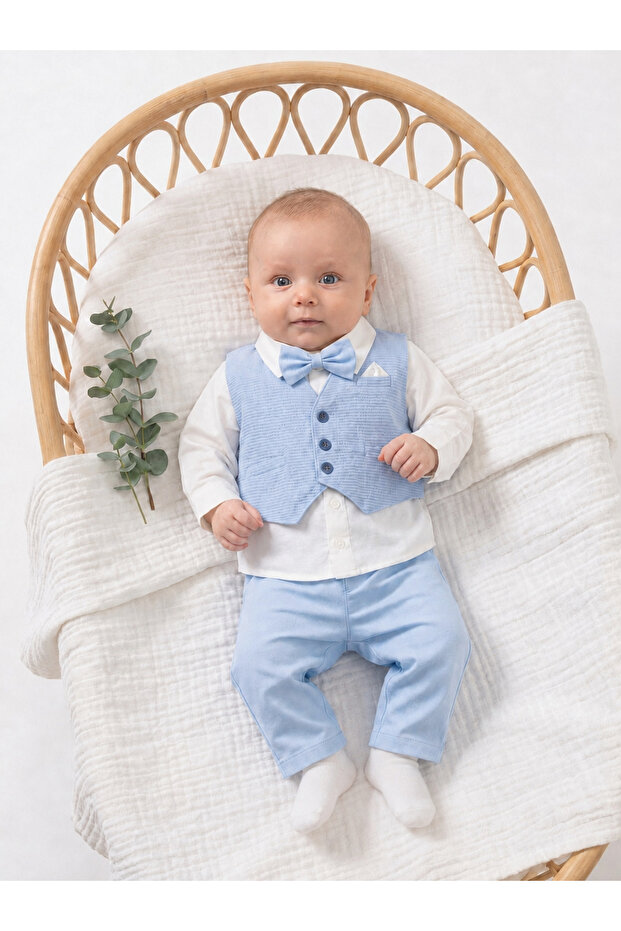 Baby Boy Vest, Shirt, Bow Tie Mevlüt Wedding Suit
