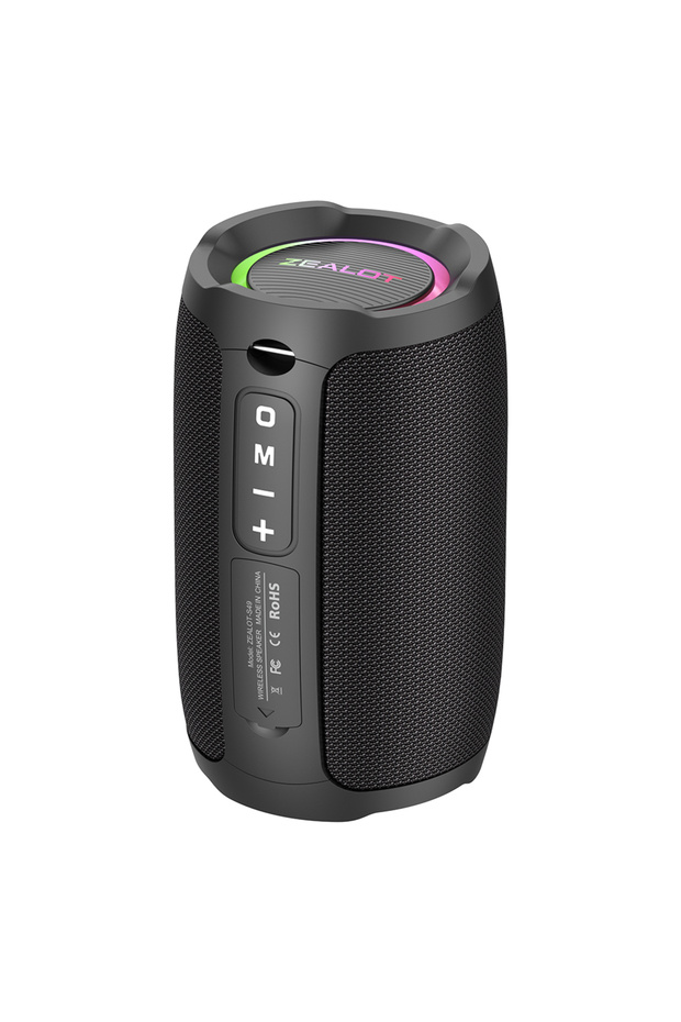 Speaker black Zealot-S49 10W Portable Bluetooth Speaker Stereo Sound IPX7 Waterproof Wireless Blueto