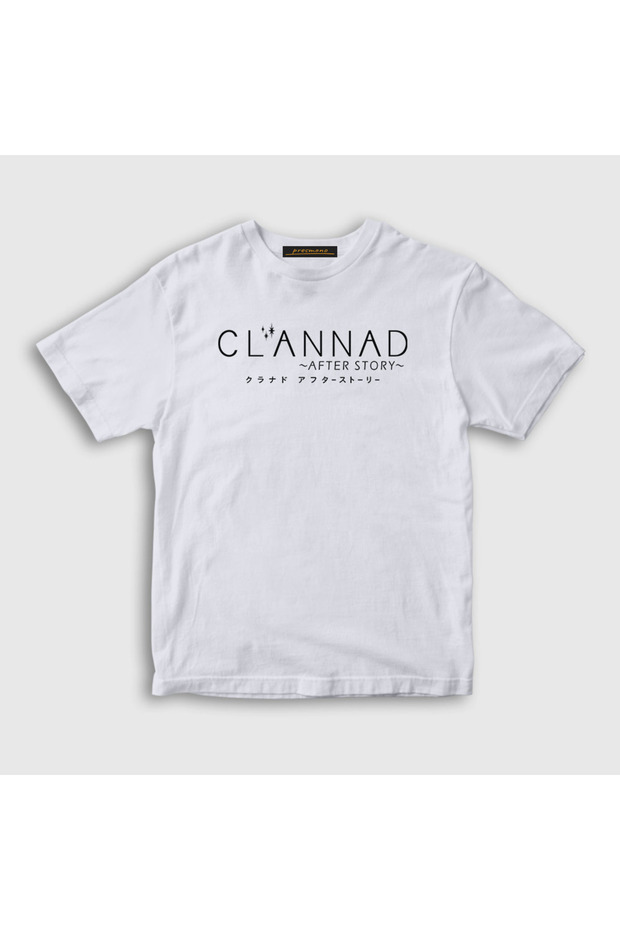 Unisex Kids White Logo Anime Clannad after Story T-Shirt 554318Tt