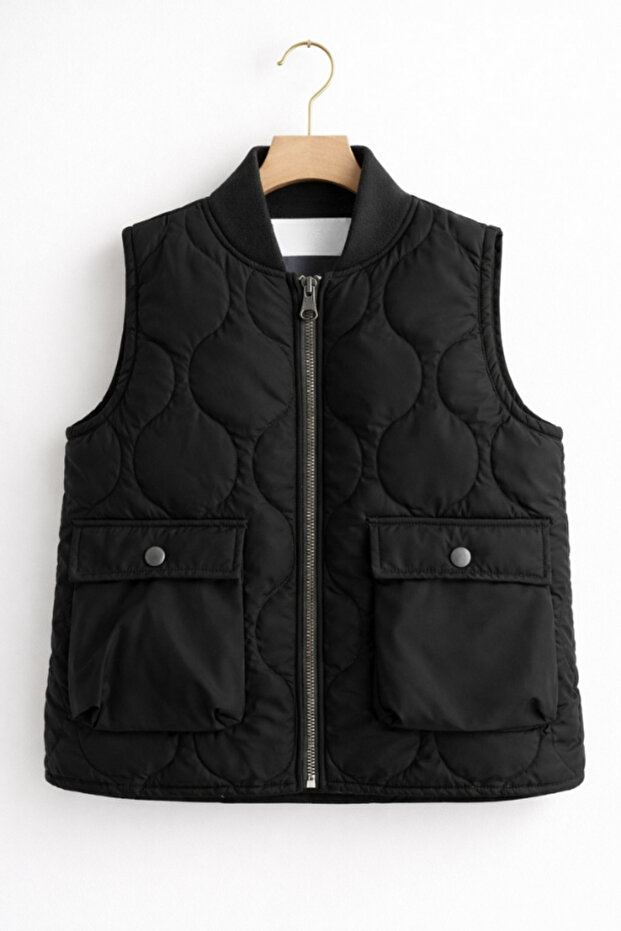 Children's Suede Vest Black |