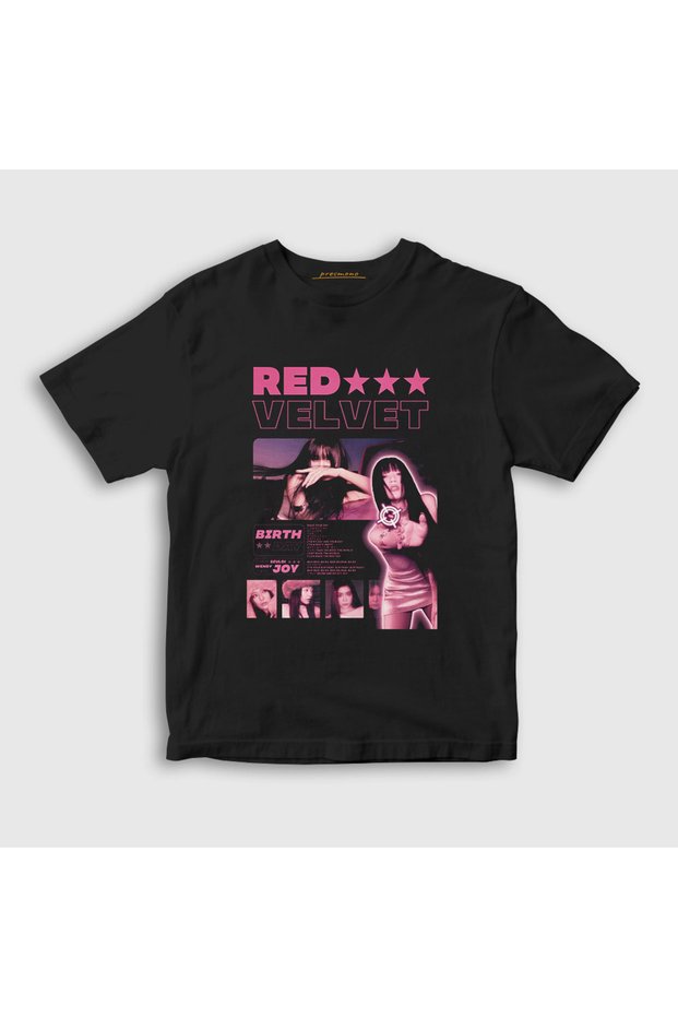 Unisex Kids Black Irene Seulgi Wendy Yeri Joy Red Velvet T-Shirt 597682Tt