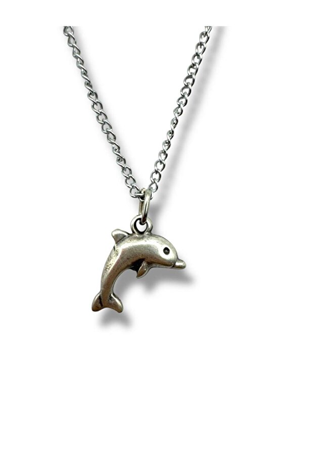 Unisex Necklace with Dolphin Figure – Antique, Elegant and Meaningful Design
