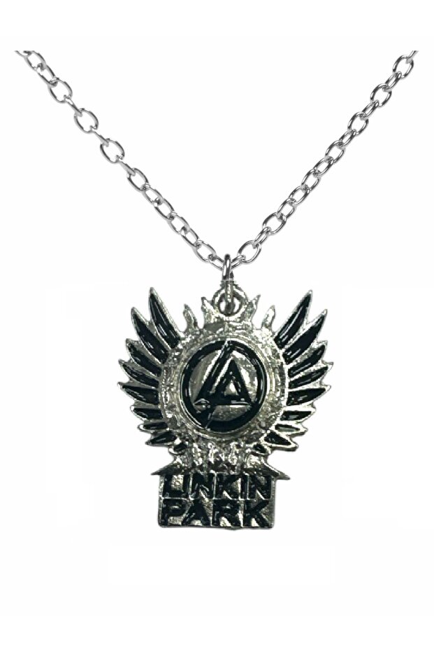 Linkin Park Band Necklace – with 60 cm Silver Chain, Metal Music Accessory (Unisex)