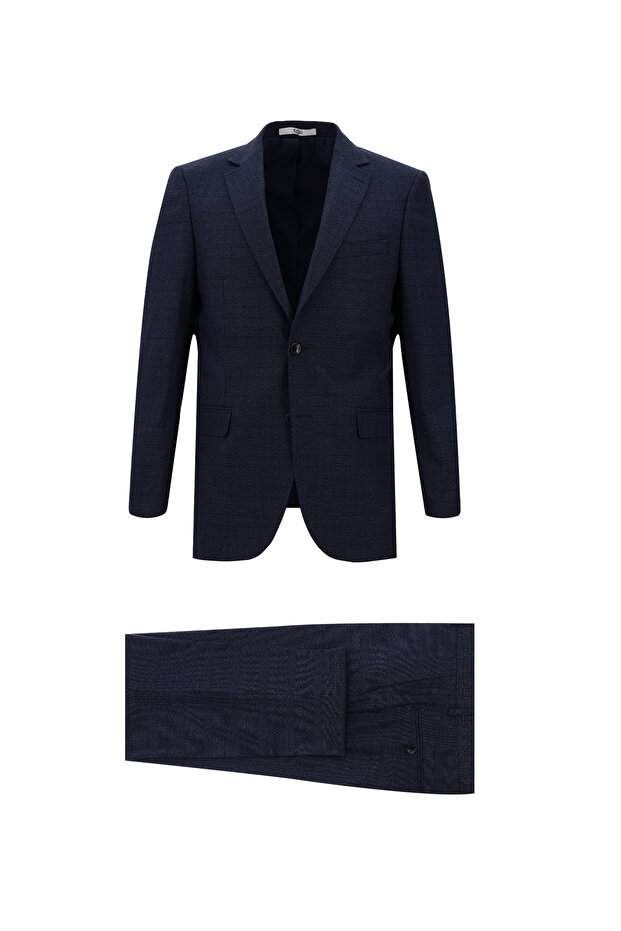 6 Drop Regular Fit Standard Cut Plaid Suit