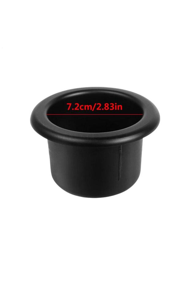 black 72mm Recessed Cup Drink Can Holder For Boat Car Marine RV Table Used To Put Water Cups Drinks