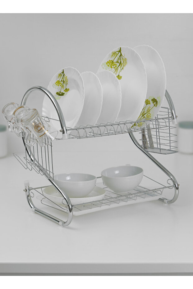 2-Layer Iron Dish Rack - 3