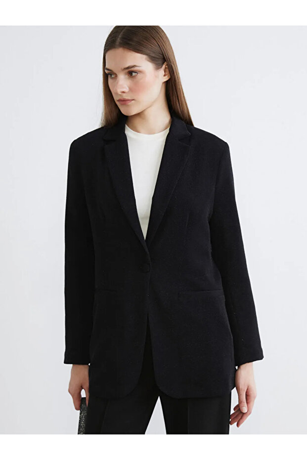 Lcw Modest Black Women's Blazer Jacket