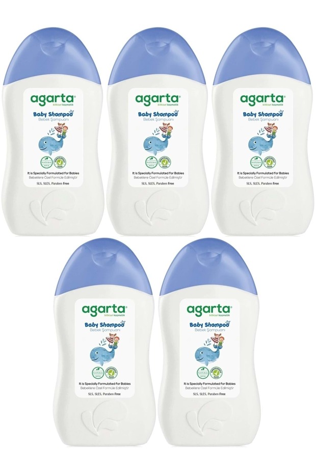 Natural Baby Boy Shampoo for Hair and Body 400 ml (Set of 5)