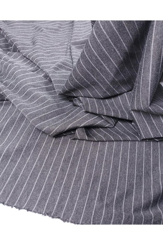 Gray Gray Diagonal Striped Steel Knitted Fabric Tight Knit Stretchy Dress Fabric Width: 180cm