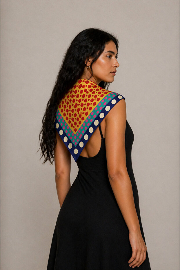 Colorful Polka Dot Scarf Bandana