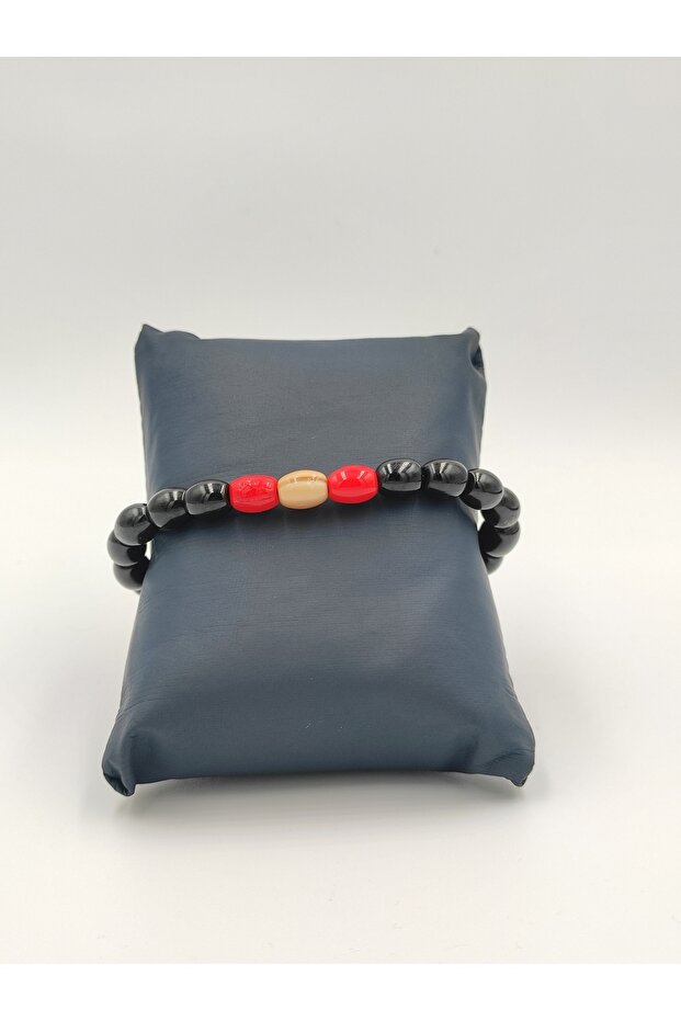 Black Glass Combined Mi̇si̇nali̇ Bracelet