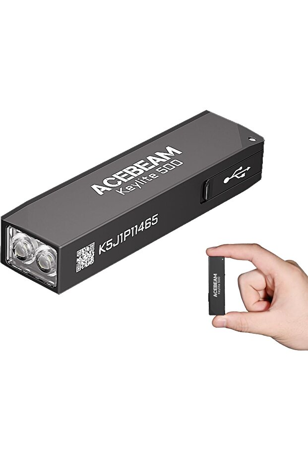 Keylite 500 High Power Rechargeable Keychain Flashlight