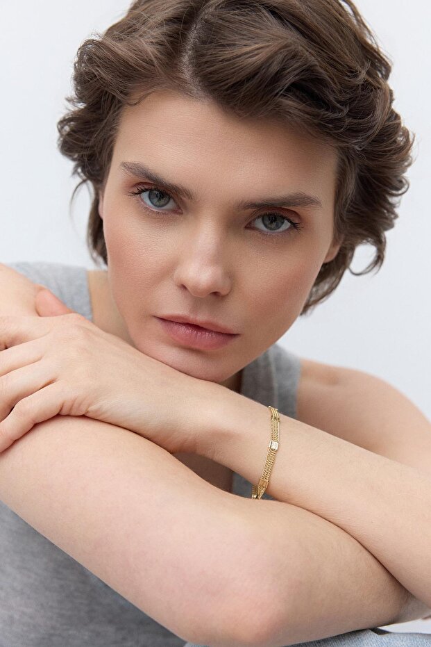 Block Chain Bracelet Gold