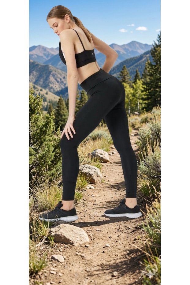 Black High Waist Slimming Slim Fit Stretchy Leggings Shaping Leggings
