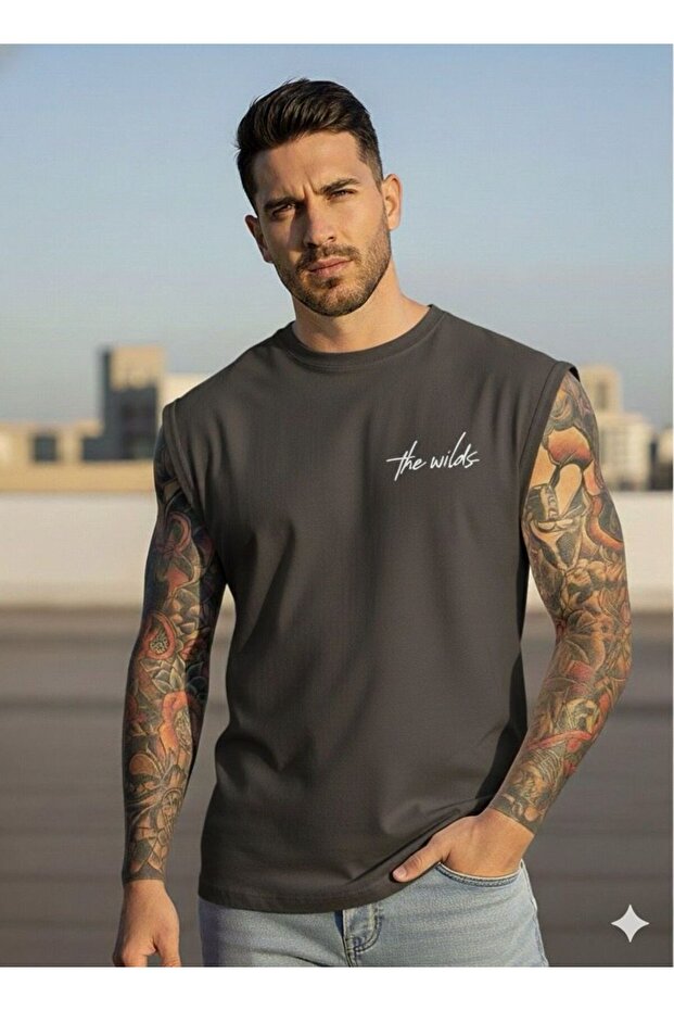 The Wilds Printed Men's Zero Sleeve Sportsman Sleeveless Tshirt