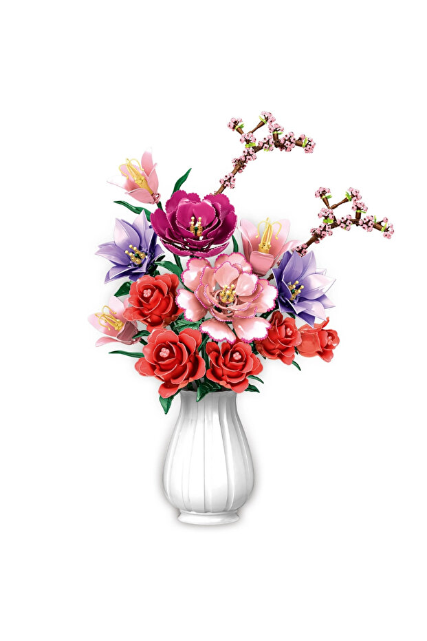Flower Bouquet Building Blocks 769 Pieces