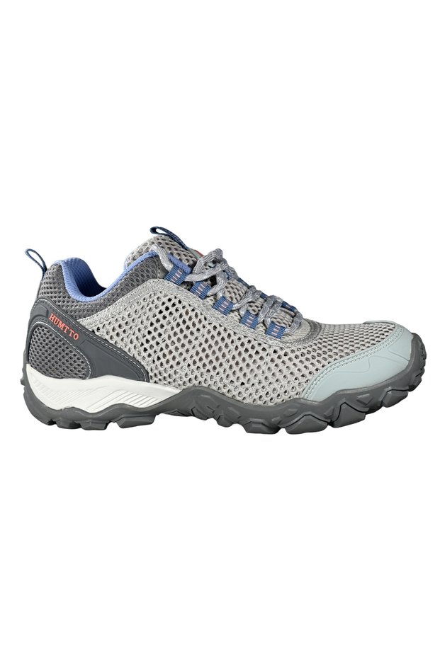 Women's outdoor trekking sports shoes - breathable mesh gray