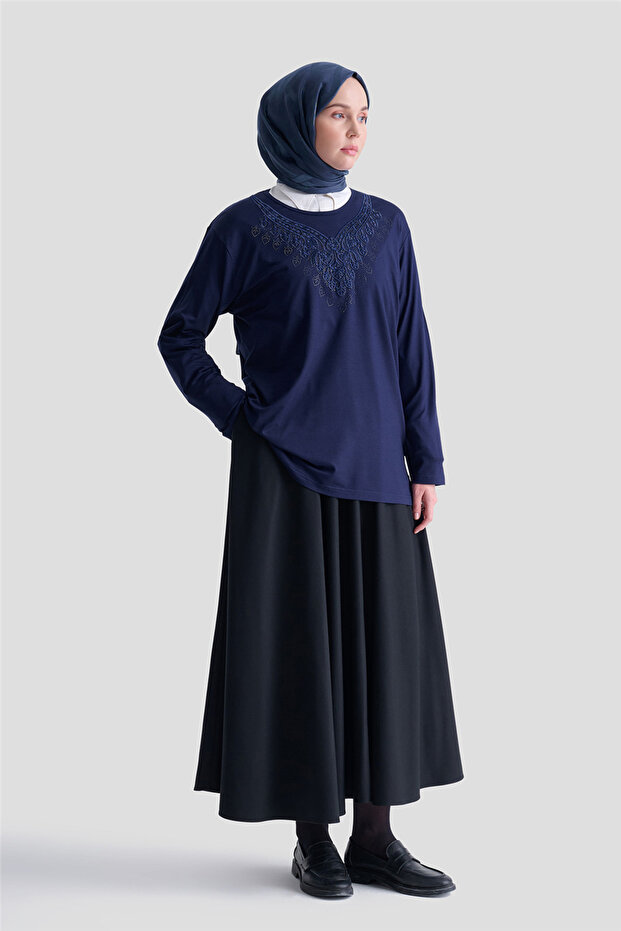 Combed Navy Blue - 2