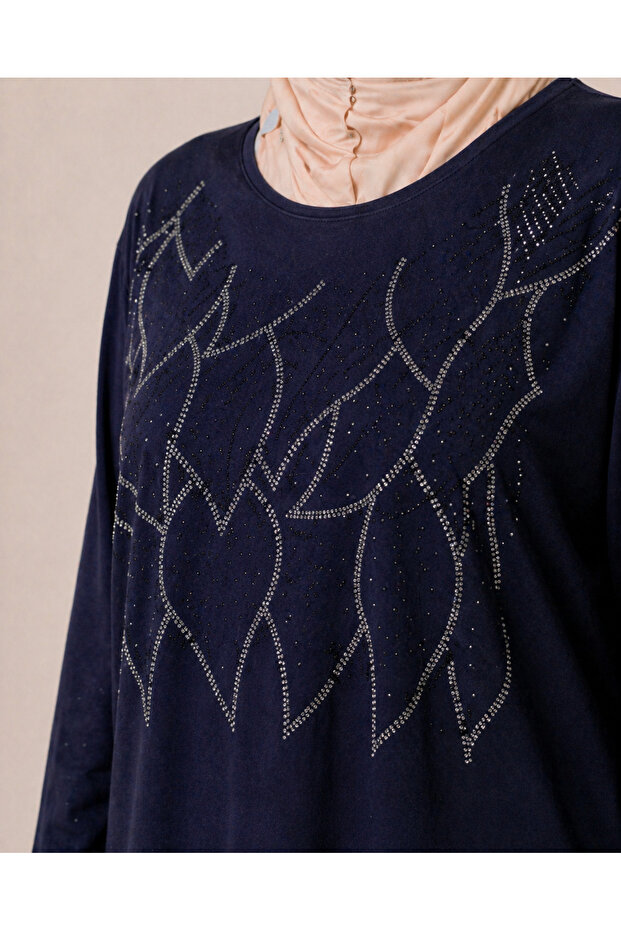 Leaf Stone Embroidered Blouse - 4