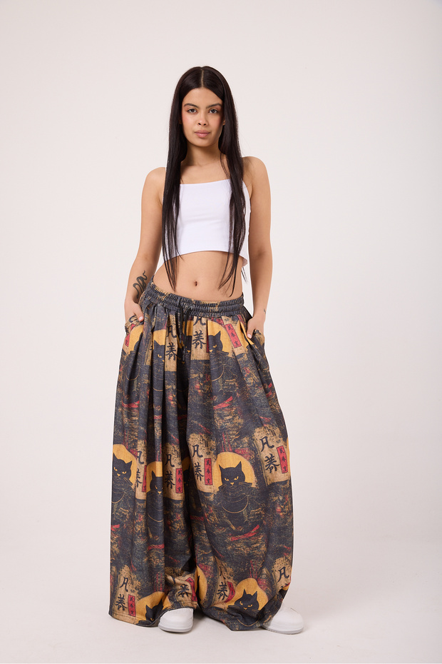 Women's Street Style Sports Loose Baggy Pants
