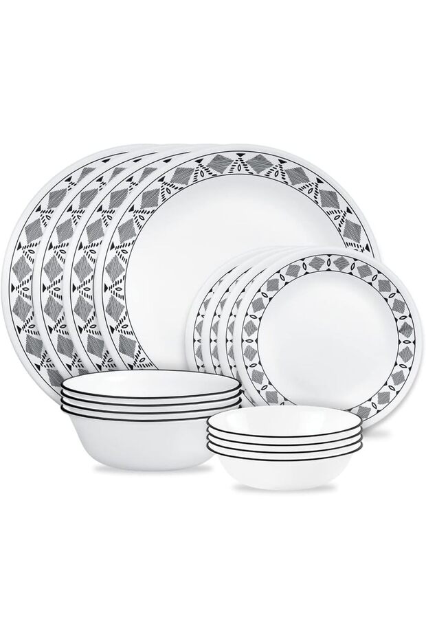 Cusco 16pc Dinner Set, Chip & Break Resistant - 1