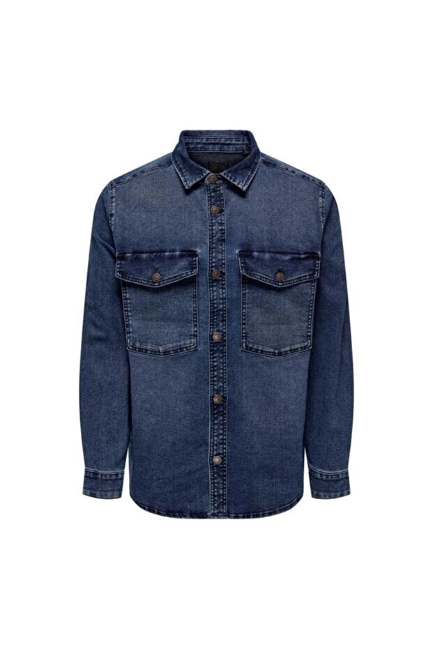 Onsjames Blue Black 6476 Shacket Vd