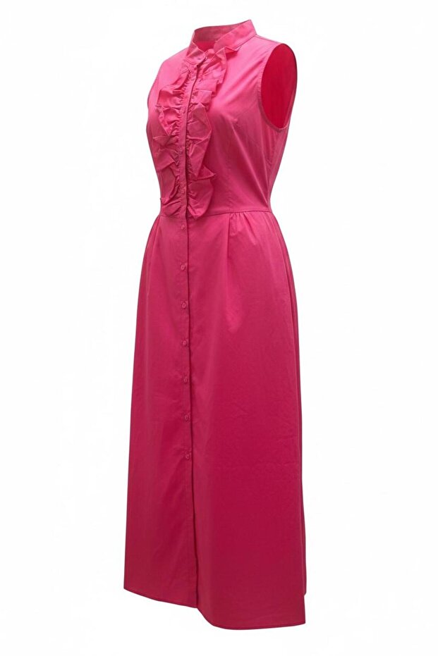Rochie 100% bumbac Roz - 3
