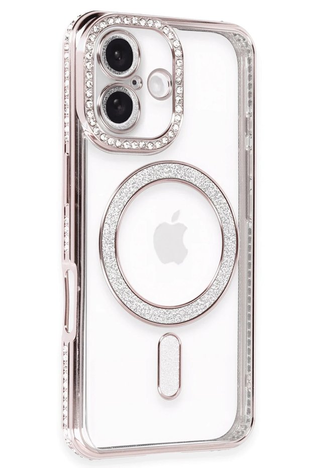 Shopilke iPhone 16 Case Joke Simli Magneticsafe Case (21508) - Pink