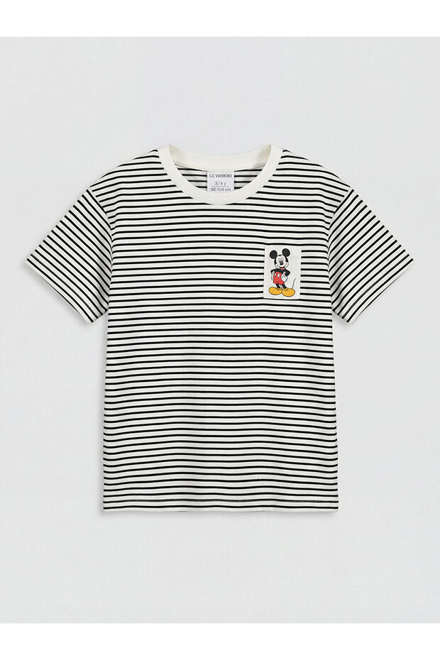 Nevavm with Difference Mickey Mouse Printed Baby Boy T-Shirt