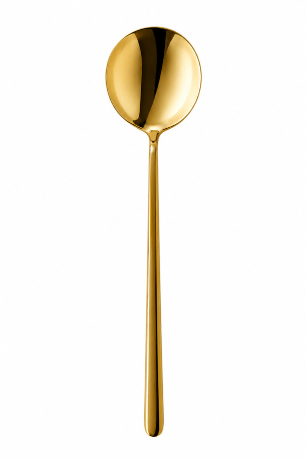 Hayal Titanium Gold Dessert Spoon 6 Pieces Boxed (18/10)