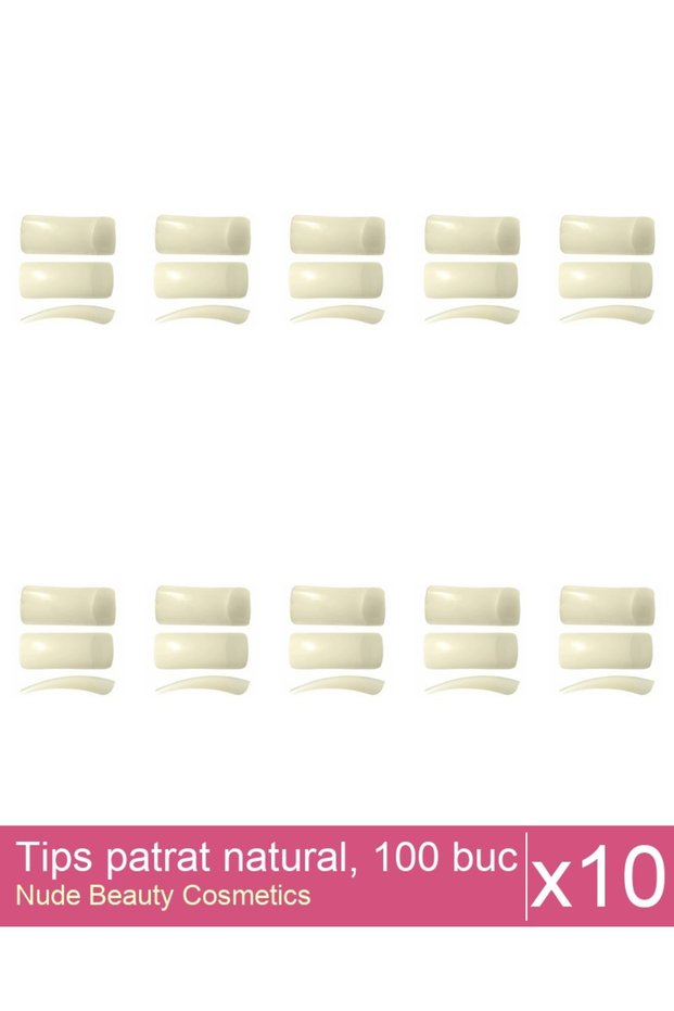 Set 10x Tips patrat , 100 buc