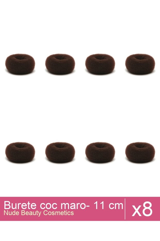 Set 8x Burete coc maro- 11 cm diametru