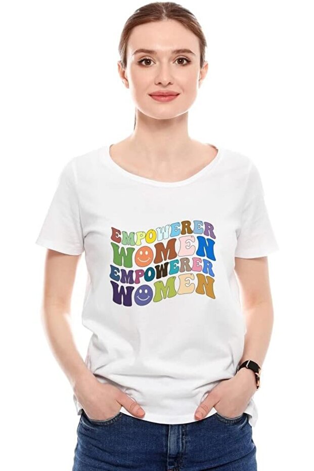 T-Shirt For Women - Printed Design (Empower Women)| Round Neck Regular Fit