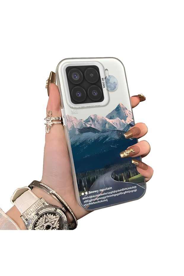 Xiaomi Mi 15 5g Compatible Hard Acrylic Back Silicone Edge Lens Protection Case