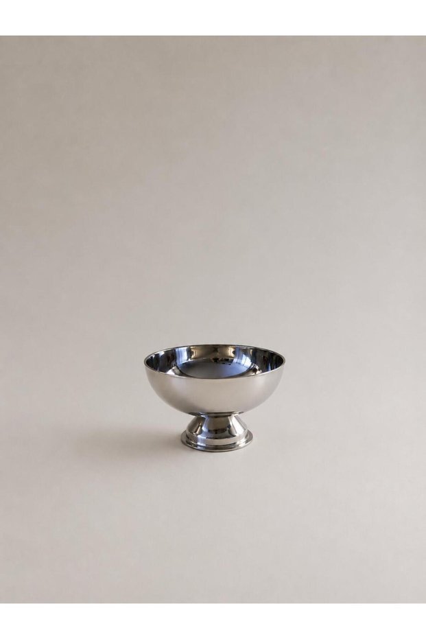 Decorative Presentation Bowl with Stainless Steel Feet, Snack Bowl, Dessert Serving Bowl 10.8X7 cm