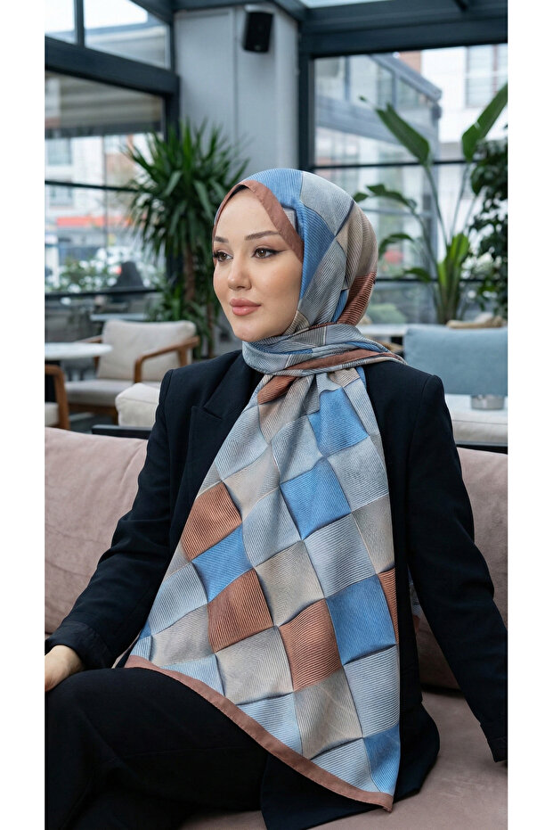Patterned Soft Shawl - 115 - 1